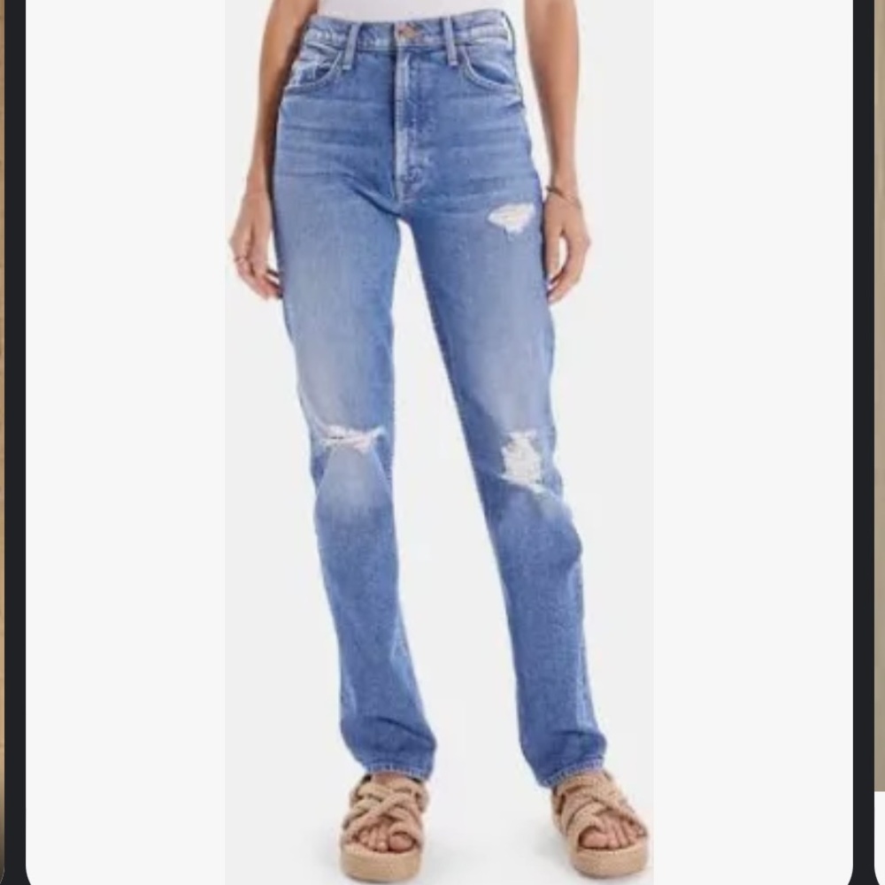 Mother high waisted rider skimp